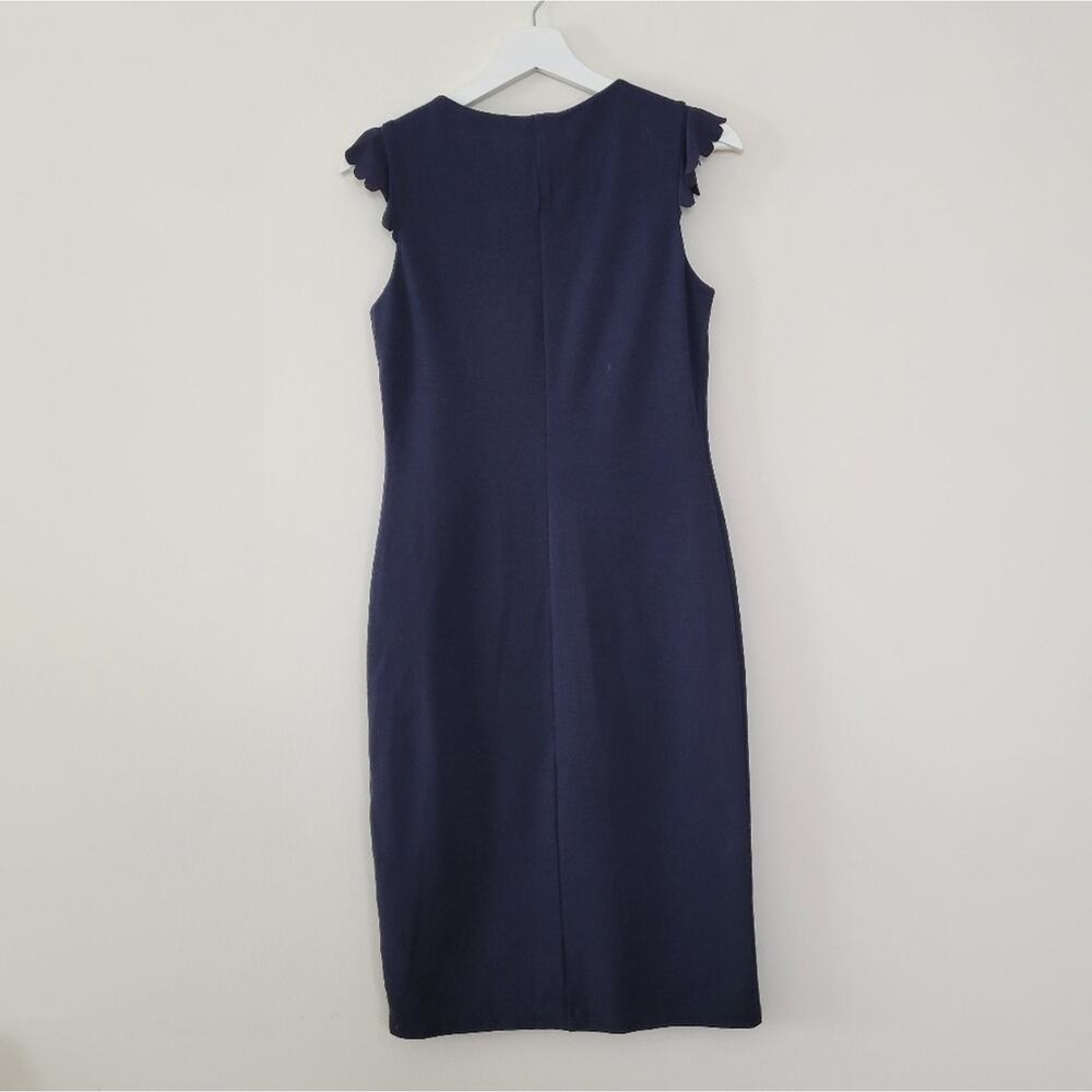 RED Valentino Ruffle Detail Sheath Dress - Picture 3 of 6